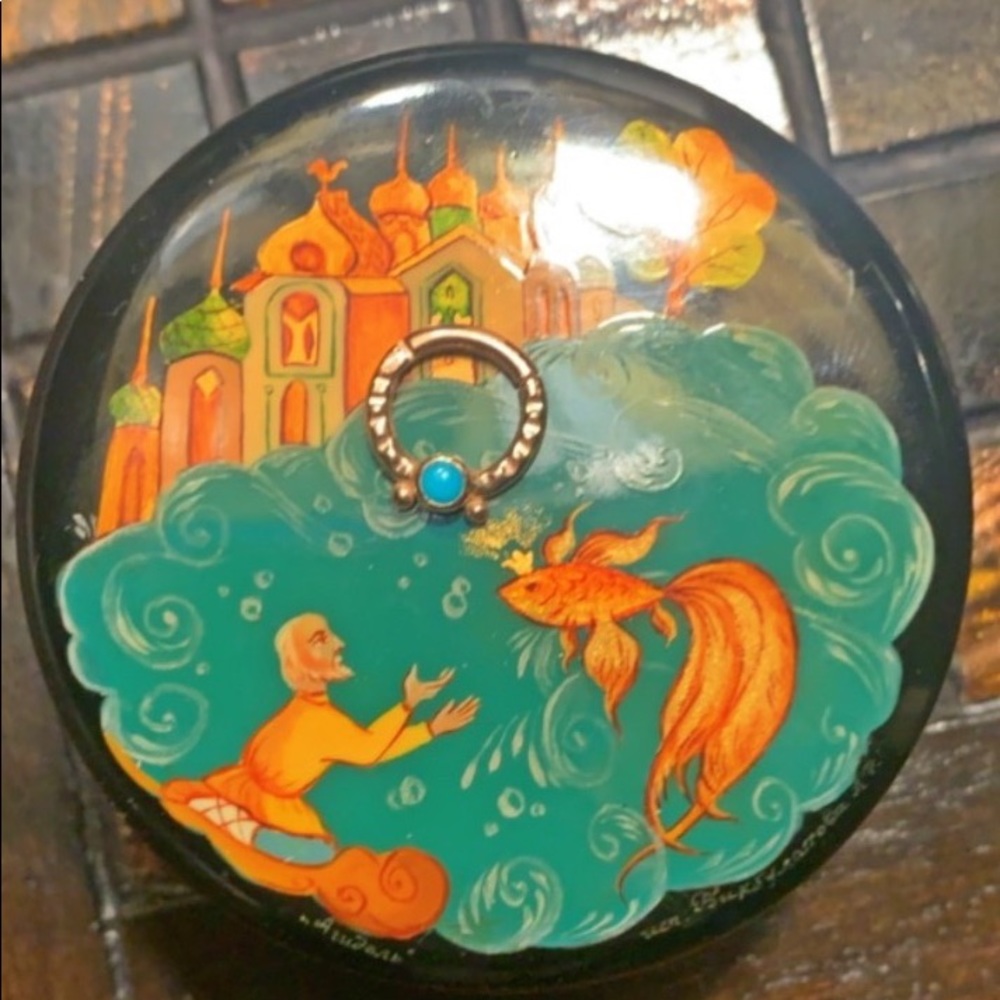 5/16 rose gold Septum ring